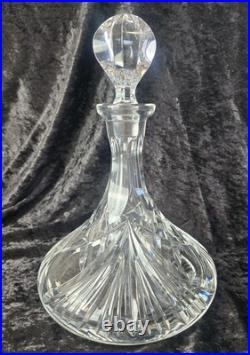 Vtg Gorham Cherrywood Clear Ships Decanter 8 tall