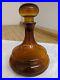 Vtg-MCM-Colony-glass-amber-liquor-decanter-with-stopper-Italy-01-eand