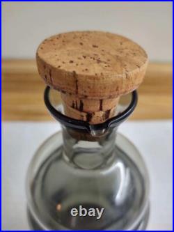 Vtg. Mcm Colony smoky glass decanter 3 pc