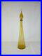 Vtg-Mid-Century-Empoli-Amber-Glass-Decanter-Genie-Bottle-with-Stopper-25-01-xo