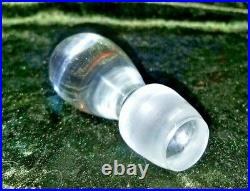 Vtg Mid Century Modern Empoli White Cased Glass Genie Bottle Decanter 22.5
