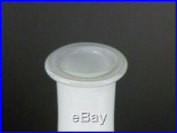 Vtg Mid Century Modern Empoli White Cased Glass Genie Bottle Decanter 24.5 #1