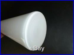 Vtg Mid Century Modern Empoli White Cased Glass Genie Bottle Decanter 24.5 #2