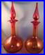 Vtg-Rare-Pair-of-Blenko-37-Hand-Blown-MCM-Art-Glass-Decanters-with-Stoppers-01-ctk
