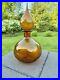 Vtg-Rossini-Empoli-Amber-Art-Glass-Genie-Bottle-Decanter-13-01-rtj