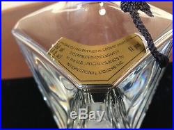 Vtg Signed BACCARAT CRYSTAL Martell Cordon Bleu Cognac Liquor Decanter with Label