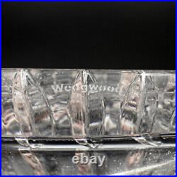 WEDGWOOD Vintage 80s Full Lead Crystal Set Old Fashioned Glasses, Decanter, Tray