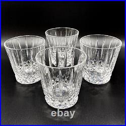 WEDGWOOD Vintage 80s Full Lead Crystal Set Old Fashioned Glasses, Decanter, Tray