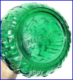 Wax Drip Decanter Large Green 22 Vintage Italian Genie Bottle Glass Décor