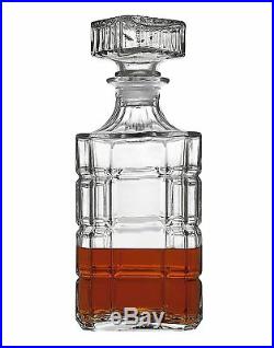Whiskey Decanter Crystal Bottle Wine Liquor Vintage Glass Stopper Bar Scotch New
