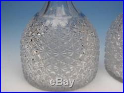 Wonderful Pair of Vintage Russian Cut Glass Decanters